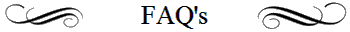 FAQ's